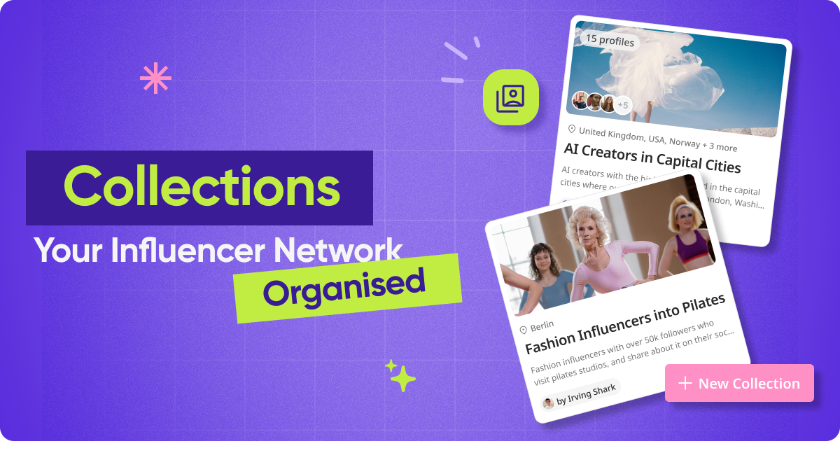 Introducing Collections. Your Influencer Network, Organised