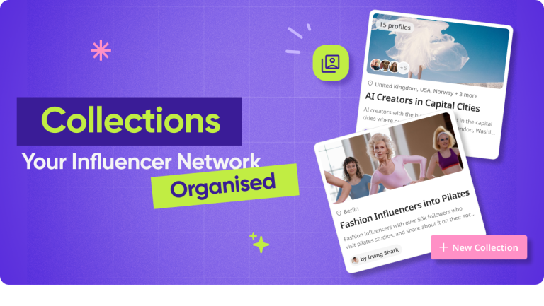 Introducing Collections. Your Influencer Network, Organised